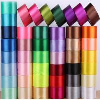 【hot】！ 25Yards/Roll 2 50mm Silk for Crafts Bow Wrap Wedding