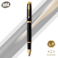 PARKER ปากกาป๊ากเกอร์ โรลเลอร์บอล ไอเอ็ม (สีดำคลิปทอง,สีเทาคลิปทอง) – PARKER IM ROLLERBALL PEN Silver Gold Trim, Lac Black Gold Trim