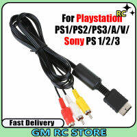 Kabel Audio Video ตัวแปลงสายเคเบิลเอวีทีวี3rca 1.8ม. สำหรับสายออดิโอมัลติมีเดีย Ps3 Ps2,ส่งด่วน