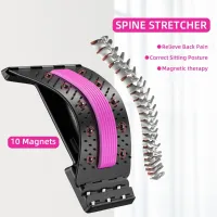 ♚ Magnetic Back Massage Muscle Relaxation Stretcher Treatment To Relieve Lower Lumbar Pain Neck Stretching Cervical Spine Support