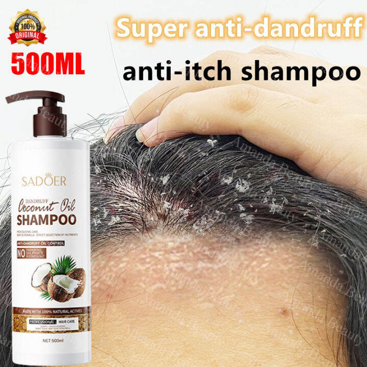 SADOER Coconut Oil Shampoo AntiDandruff Refreshing Oil Control Deep