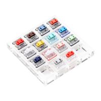 เครื่องทดสอบอครีลิคสวิทช์14 Kailh Choc สวิตช์ RGB โปรไฟล์ต่ำสำหรับหยกสีชมพูคีย์บอร์ดแบบกลไกกองทัพเรือคริสตัลสีแดงสีส้มสีเงินโปร