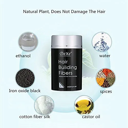 Dexe Genuine Hair Building Thickening Fiber Hair Loss Concealer Scalp  Covering Hair Powder Pure Plant Extracts