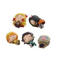 หุ่นสังหารปีศาจ Kimetsu No Yaiba,ตุ๊กตานอน Gasha Q ภาพอนิเมะ Kawaii Pvc ทำด้วยมือโมเดลของเล่นตุ๊กตาอะนิเมะของเล่นของขวัญ