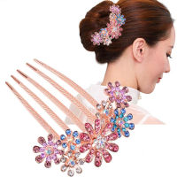 Fashion Crystal Diamond Hair Accessories Hair Insert Luxury Rhinestone Plate Hair Comb Elegant Hair Comb Hairpin