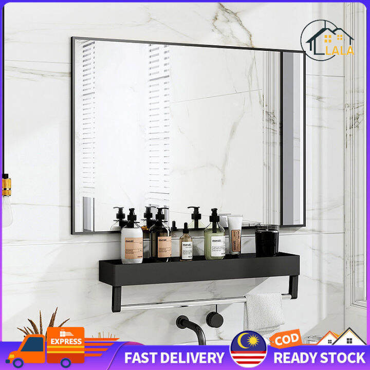 LALA Aluminium Bathroom Mirror Cermin Bilik Mandi Square Bathroom