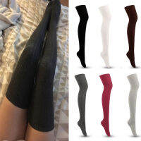 1 Knee Knitting Warm Socks Women Cotton Long Leg Warmer Solid Pair High