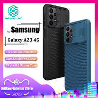 Nillkin แฟชั่น PC เคส สำหรับ Samsung Galaxy A23 4G เคสโทรศัพท์ ธุรกิจกล้องป้องกันการกระแทกความเป็นส่วนตัวฝาหลัง