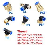 ฟิตติ้งขั้วต่ออากาศนิวแมติก Pcf/plf 4มม. 6มม. 8มม. เกลียว1/8 "1/4 3/8 1/2ท่อตรงตัวเชื่อมต่อ Fiting Pipa อุปกรณ์เสริมรวดเร็ว