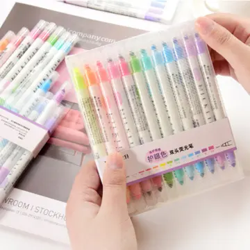 8/12 Colors Double Lines Contour Art Pens Markers Pen Out Line Pen