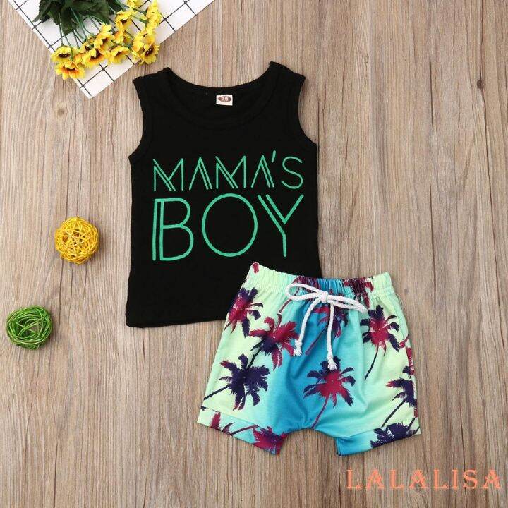 newborn-baby-boys-mama-s-boy-tank-top-t-shirt-shorts-clothes-outfits-beachwear