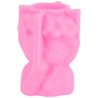 3D Girl Head Flower Pot Mold Succulents Planter Silicone Mould Home Decorations Casting Tools Silicone