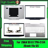 HP ZHAN 99 G1 TPN-C134 Zbook 15V,G5ฝาหลังแล็ปท็อปฝาหลังด้านบนปลอกหุ้มด้านบนฝาปิดโน้ตบุคที่พักเท้าด้านบนบานพับสีเงิน