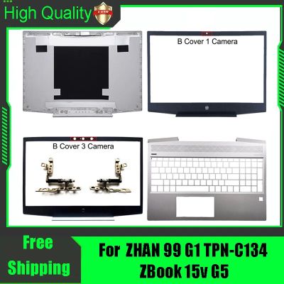 HP ZHAN 99 G1 TPN-C134 Zbook 15V,G5ฝาหลังแล็ปท็อปฝาหลังด้านบนปลอกหุ้มด้านบนฝาปิดโน้ตบุคที่พักเท้าด้านบนบานพับสีเงิน