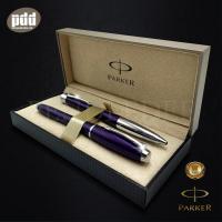 PARKER  เซ็ต2ด้าม ปากกาป๊ากเกอร์ เออร์เบิน อเมทิสต์เพิร์ล บอลพ้อยท์ + โรลเลอร์บอล (สีม่วง) (พร้อมกล่องและใบรับประกัน) - PARKER URBAN PREMIUM VACUMATIC AMETHYST PEARL BALLPOINT PEN + ROLLERBALL PEN