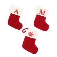 Hanging Knit Christmas Stocking Candy Gift Bag Crochet Cable Knit Christmas Stockings Christmas Socks for Garden Xmas Tree Decor Socks Tights