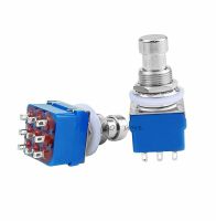 9-pin 3PDT Guitar Effects Pedal Box Stomp Foot Metal Switch True Bypass Hot Selling blue