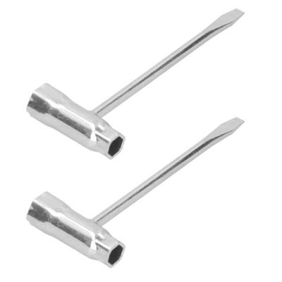 2Pcs T‑Shape Wrench Chainsaw Combo Socket Spanner Hand Tools 13 x 19mm