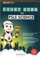 แบบทดสอบวิทยาศาสตร์ป. 6 Count Down To PSLE Science