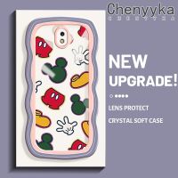 Chenyyka เคสปลอกสำหรับ Samsung J7โปร J7 2017 2018การ์ตูนที่สร้างสรรค์ลายมิกกี้ขอบคลื่นน่ารักเคสซิลิโคนกันกระแทกโทรศัพท์โปร่งใสปลอกอ่อนเคสป้องกันเลนส์กล้องเคสใส