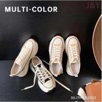 CODwumei04 Canvas Shoes Women 2022 Spring Summer Students Heightening Womens Thick-Soled Dissolved Sole Casual Sports White