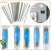 ZHIMUA 100Pcs หรูหรู Entomology การศึกษาเพื่อการศึกษา อุปกรณ์เสริมในห้องปฏิบัติการ หมุดพิน อุปกรณ์กำจัดแมลง เข็มสำหรับเย็บ ตัวอย่างพิน