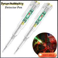 SYRUPSHADDOCKING การทดสอบเปิด-ปิด ตัวบ่งชี้ไขควงไฟฟ้า เครื่องมือช่างไฟฟ้า เครื่องทดสอบวงจร ปากกาไฟฟ้า การเหนี่ยวนำอัจฉริยะ ปากกาตรวจจับแรงดันไฟฟ้า