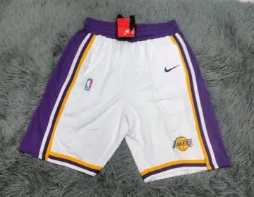 Los Angeles Lakers: Embroidered Basketball Shorts - Black – Shop