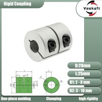 Rigid shaft coupler clamp stepper servo motor coupling 3d printer parts 3/4/5/6/6.35/8/10 D20L25 for creality cr10 ender 3