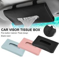 [Xiaofeitian Auto Supplies] Craft Ornament Auto Storage Decoration Leather Sun Visor Napkin Box Holder Hanging Car Mask Holder Shading Tissue Case Organizer