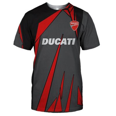 New Ducati Logo T-shirt Short Sleeve Round Neck Sweatshirt Oversized Top High Quality Mens Summer Quick-drying Sportswear