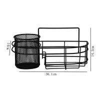 Wall mounted Iron Bathroom Shelf Toilet Brush Storage Rack Cleaning tools storage Organizer Detergent bottle Rack accessories