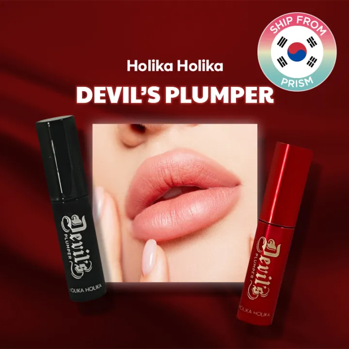 Holika Holika Devils Lip Plumper, (Hellfire Glowy Topper Hellgate Matte  Primer) Lip Gloss dari Prisma | Lazada Indonesia