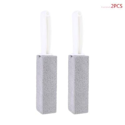 Neko 2Pieces Toilet Crevice Cleaner Brush Pumice Stone with Handle Toilet Bowl Ring Remover for Cleaing Hard Water Residues