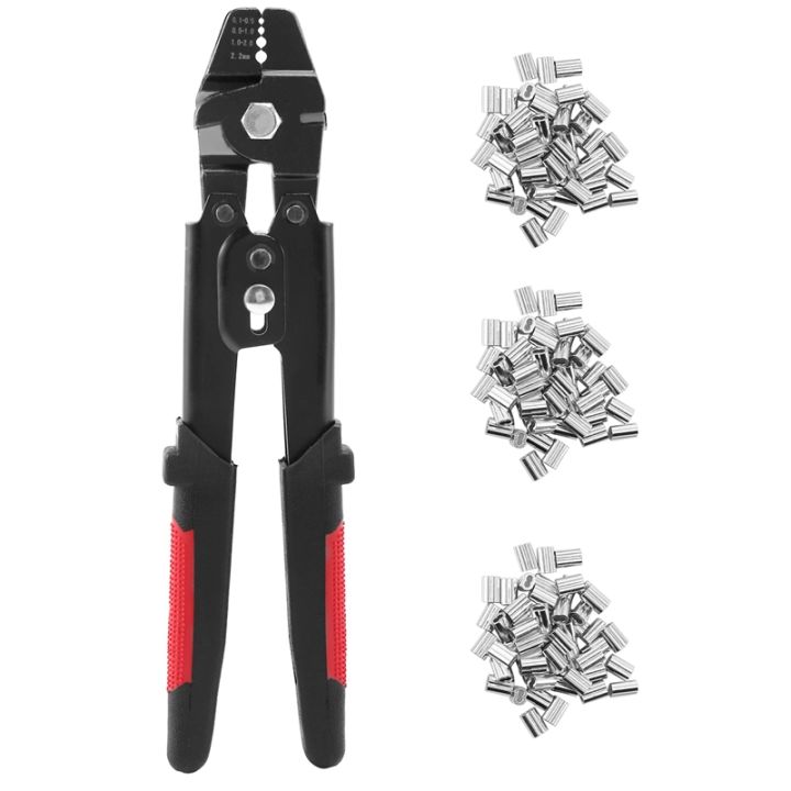 wire-rope-crimping-tool-wire-rope-swager-crimpers-fishing-plier-with-crimp-sleeves-kit