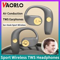 VAORLO OWS Sport Wireless Headphones Open Ear-Hook HiFi Stereo Bass TWS Bluetooth 5.2 Earphones Air Conduction Headsets Earbuds Over The Ear Headphone