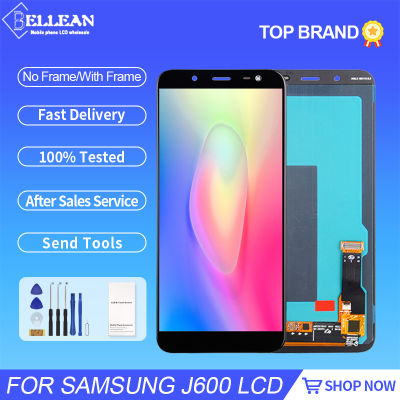 5.6นิ้ว OLED J6 2018จอแสดงผลสำหรับ Samsung Galaxy J600จอแอลซีดีที่มีหน้าจอสัมผัส Digitizer ประกอบ J6ฟรีการจัดส่งสินค้า