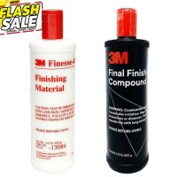 3M 13084 Finesse-it Material ฝาแดง น้ำยาขัดสีรถ ขัดเงา ด้วยขนแกะขั้นตอนเดียว ขนาด 500 กรัม,1 ขวด #น้ำยาลบรอย #ครีมลบรอย #ลบรอยขีดข่วน #น้ำยาลบรอยรถยนต์ #ครีมขัดสีรถ