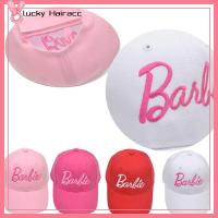 LUCKY HAIRACC โพลีเอสเตอร์ หมวกบาร์บี้เด็ก การ์ตูนอะนิเมะ ปรับได้ปรับได้ หมวกกันแดดมีฝาปิด ตัวอักษรและตัวอักษร หมวกยอดแหลมลำลอง เด็กๆเด็กๆ