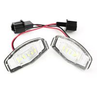 หมายเลขป้ายทะเบียนรถ Led รถยนต์สำหรับเซ็นเซอร์ Honda Accord Civic 7 8 9 Mk4เมือง4 Mr V ชุด Odyssey Canbus ข้อผิดพลาดรถฟรีตกแต่ง