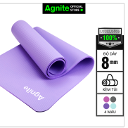 Thảm Tập Yoga PVC nhiều độ dày 183x61cm 2 Lớp Cao Cấp Kèm túi Agnite