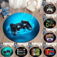 Gamepad Round Car for Living Room Mat for Children Car Floor Rug Bath Mat Bedroom Car for Childrens Room Doormat