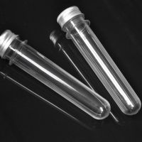 【CW】✟■  25pcs 40ml Wholesale Plastic Transparent Test Tubes With Aluminum Cap Bottles 14cm School Supplies Lab Equipments 140x25mm