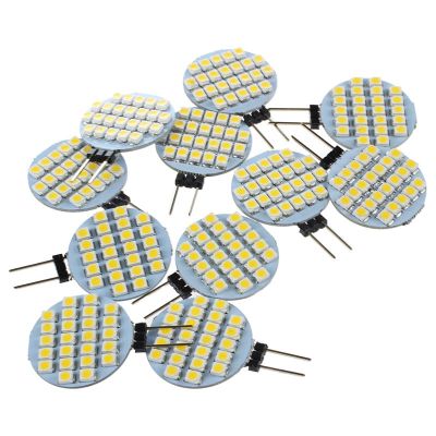 10x G4 SMD 24 LED Cabinet Marine Camper Car Bulb Lamp 12V Warm White Light