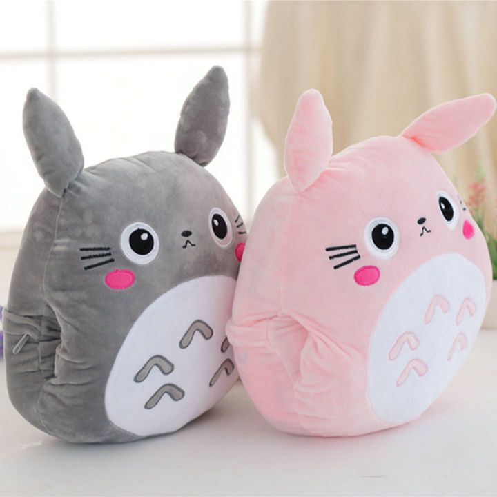 ร้อน-totoro-ตุ๊กตาหมอนมัลติฟังก์ชั่3-in-1โยนหมอน-totoro-มือที่อบอุ่นหมอนเบาะเด็กเด็กผ้าห่มยัดไส้อะนิเมะรูปของเล่น