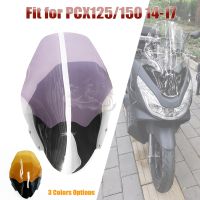 กระจกบังลม2014-2017,อุปกรณ์เสริมมอเตอร์ไซค์ PCX150 PCX125ฮอนด้ากระจกบังลมสูง61ซม. PCX 125 PCX 150 20015 2016