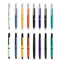 New MAJOHN A2 Press Fountain Pen Retractable EF Nib 0.4mm Resin Ink Pen Converter For Writing Christmas Gift Lighter Than A1  Pens