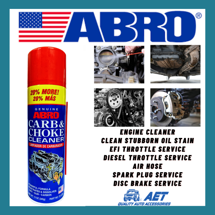 ABRO CHOKE POWERFUL CLEANER SPRAY EFI THROTTLE DIESEL THROTTLE ENGINE OIL STAIN AIR MANIFOLD