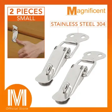 4-8Pcs Stainless Steel Toggle Latch Catch Clamp Spring Loading Case Buckle Clip, Size: 4pcs