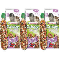 Versele Laga ขนมสำหรับ กระต่าย และ ชินชิล่า รสผลไม้ป่า 110 กรัม (3 กล่อง) Versele Laga Rabbits Chinchillas Crispy Forest Fruit Stick 110g (3 boxes)